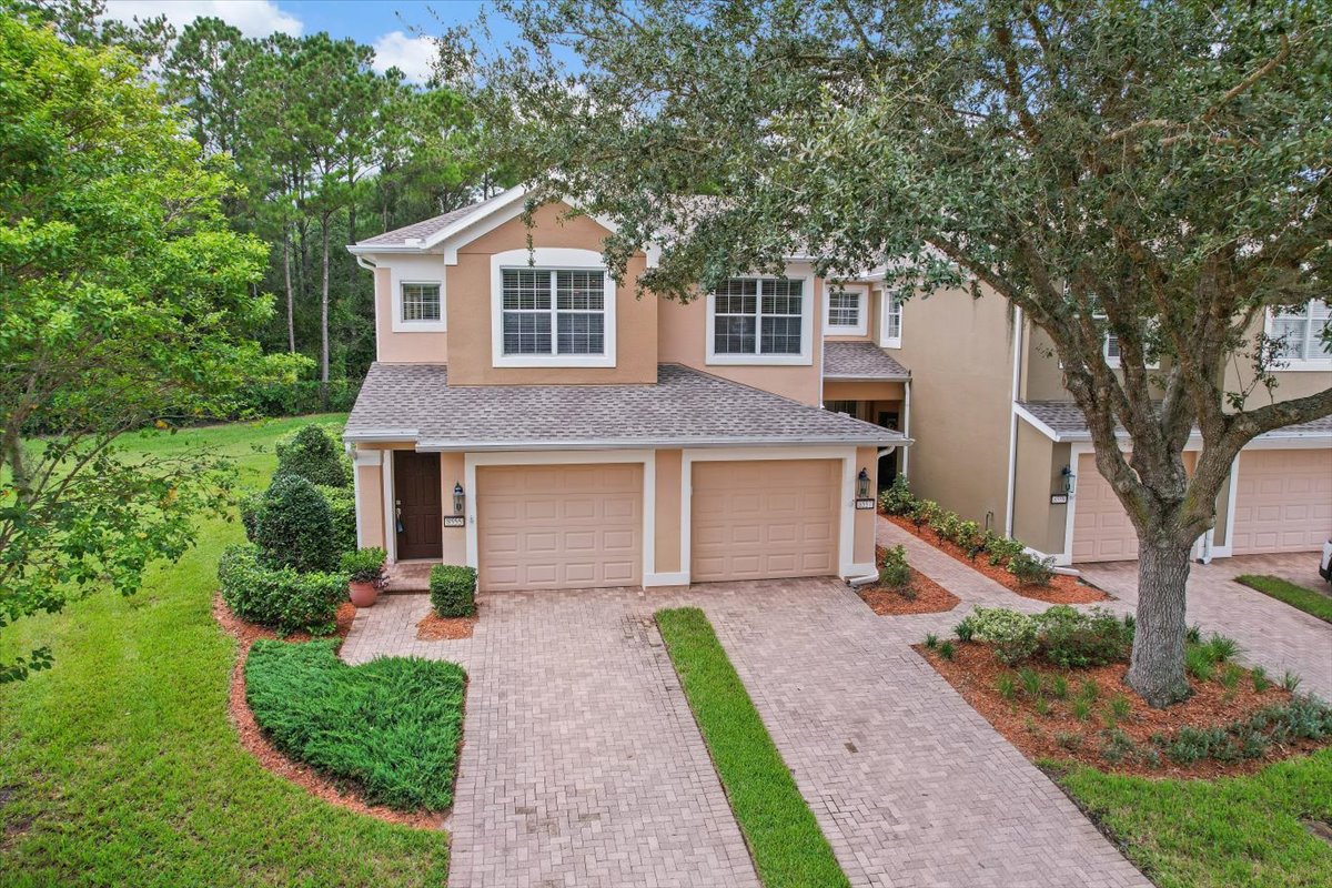 Aerial front view of the condominium building at 8555 Little Swift Circle in Sweetwater by Del Webb, Jacksonville