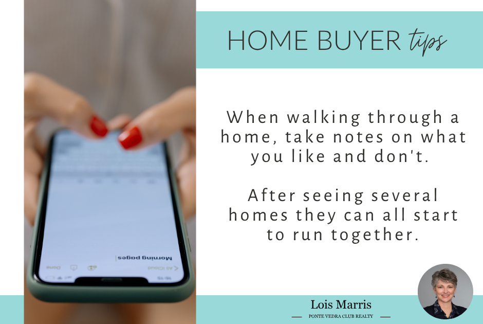 Home Buying Tip #8: Take Notes When Visiting Homes