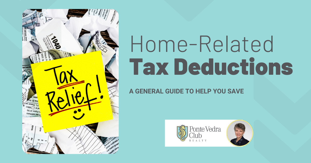Home Related Tax Deduction - Lois Marris Ponte Vedra Club Realty