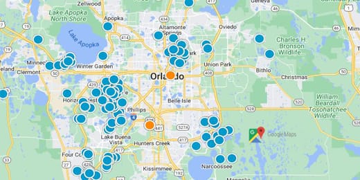 Orlando Real Estate Map Search