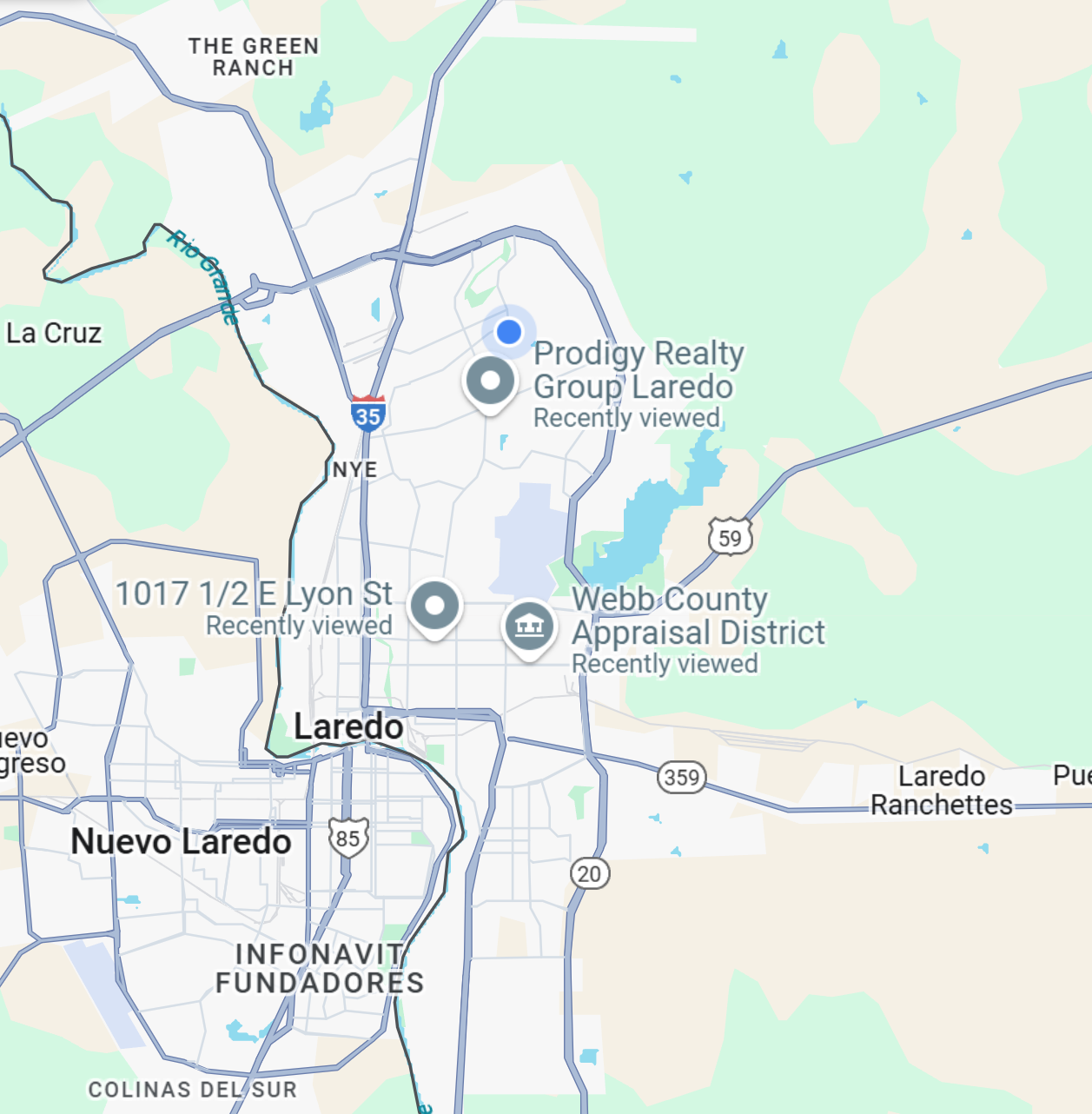 Interactive Map Search