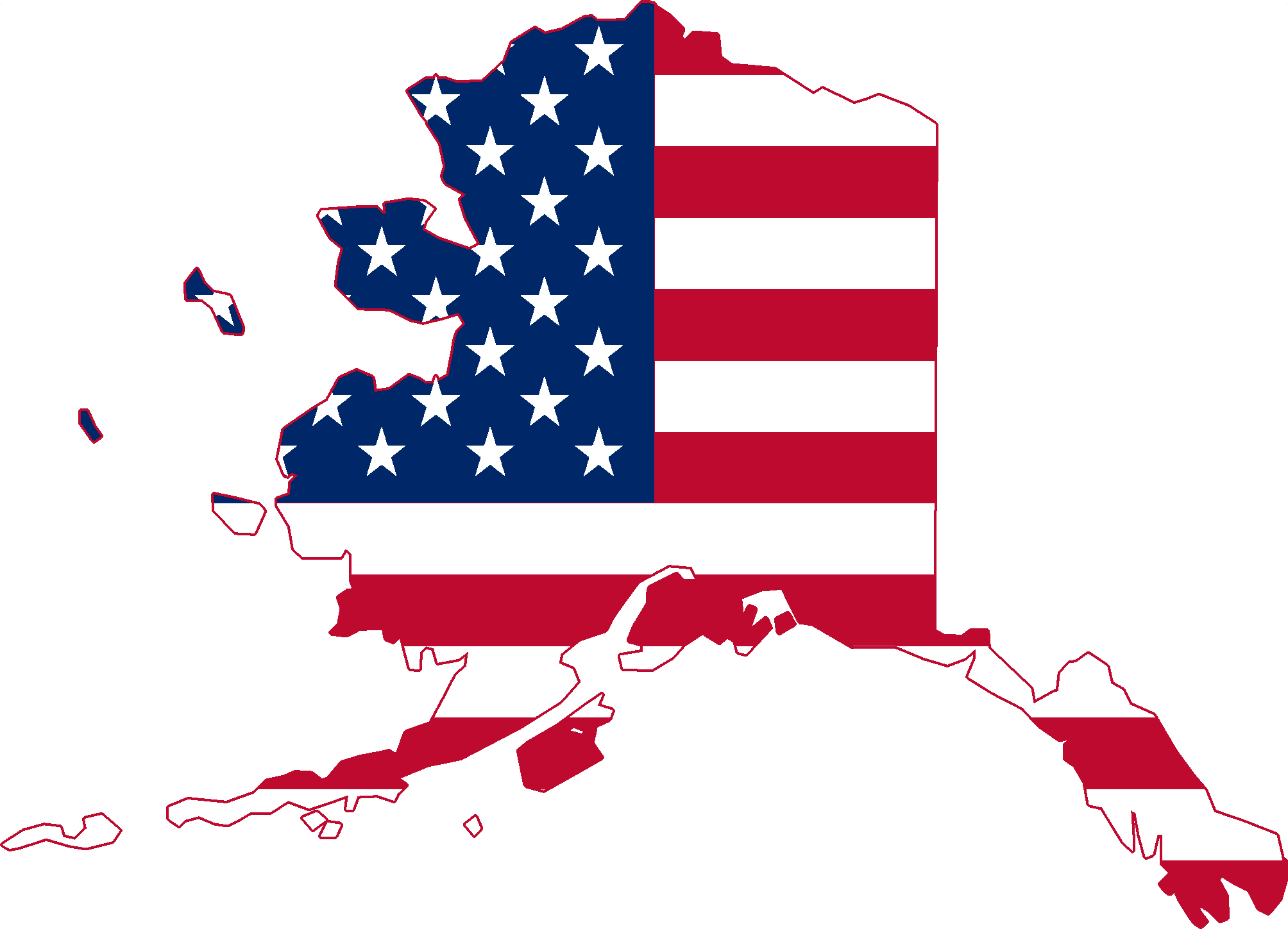 American Flag For Veterans on Alaska