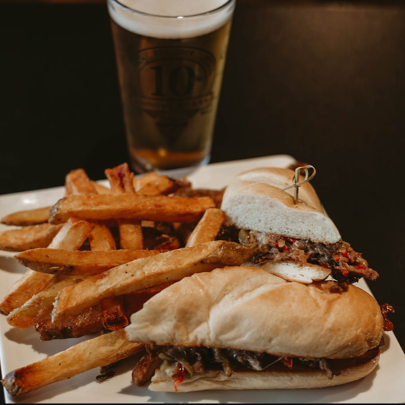 Food and beer at Palmer Alehouse in Palmer Alaska
