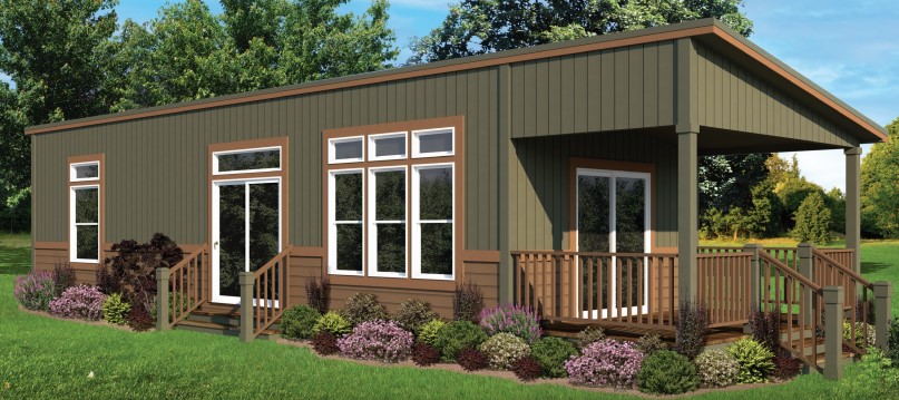 Contemporary Cabin Elevation