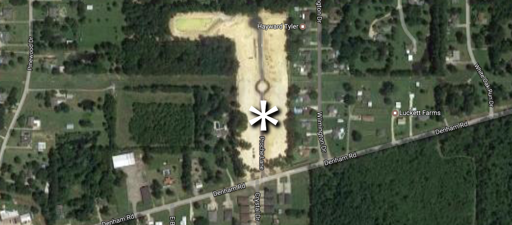Proche on Dunham subdivision location in Central, LA