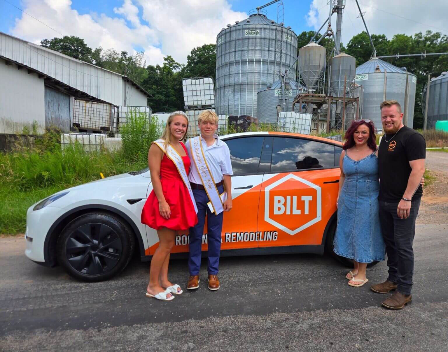 2026 Autumn Glory court with festival title sponsor BILT Construction