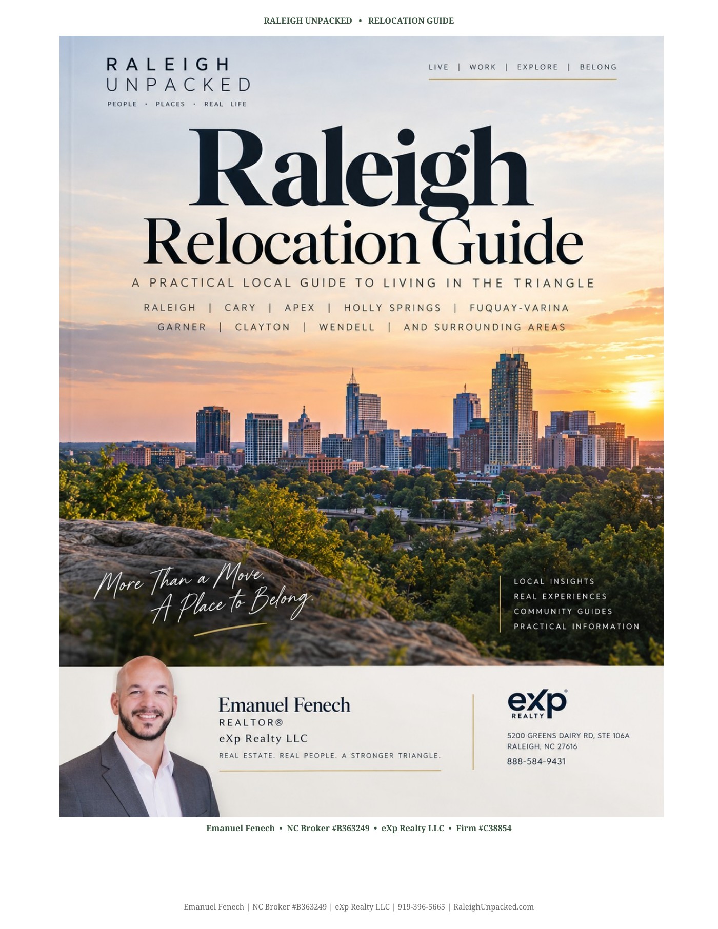 Raleigh Relocation Guide cover
