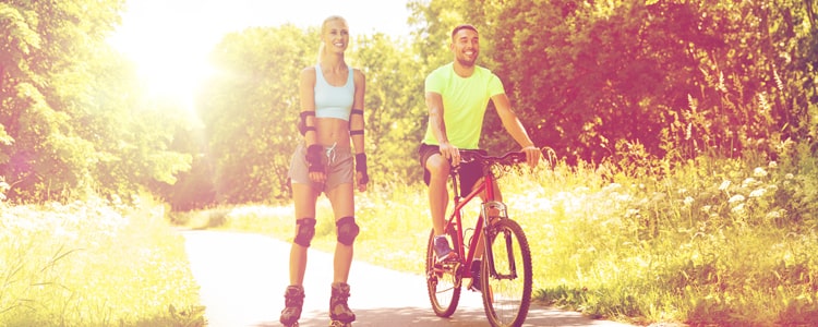 Rollerblading and Biking the Trails in Ammon, ID