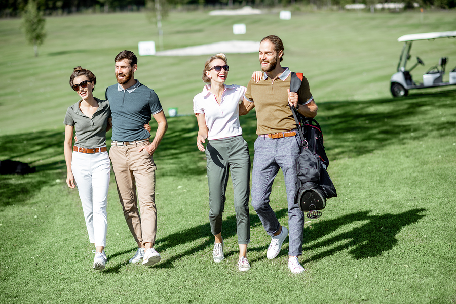Enjoy golfing near Verde Santa Fe homes.