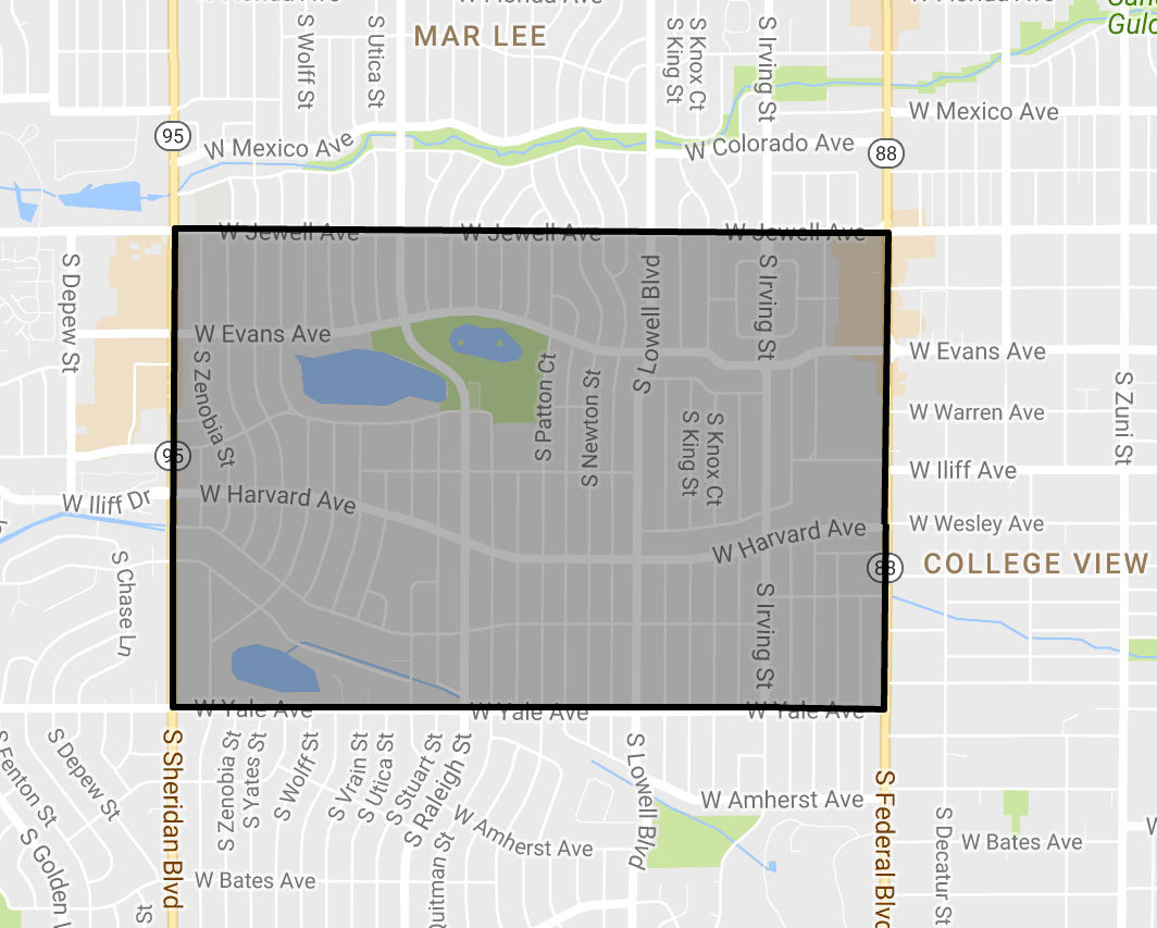 Harvey Park Neighborhood Denver