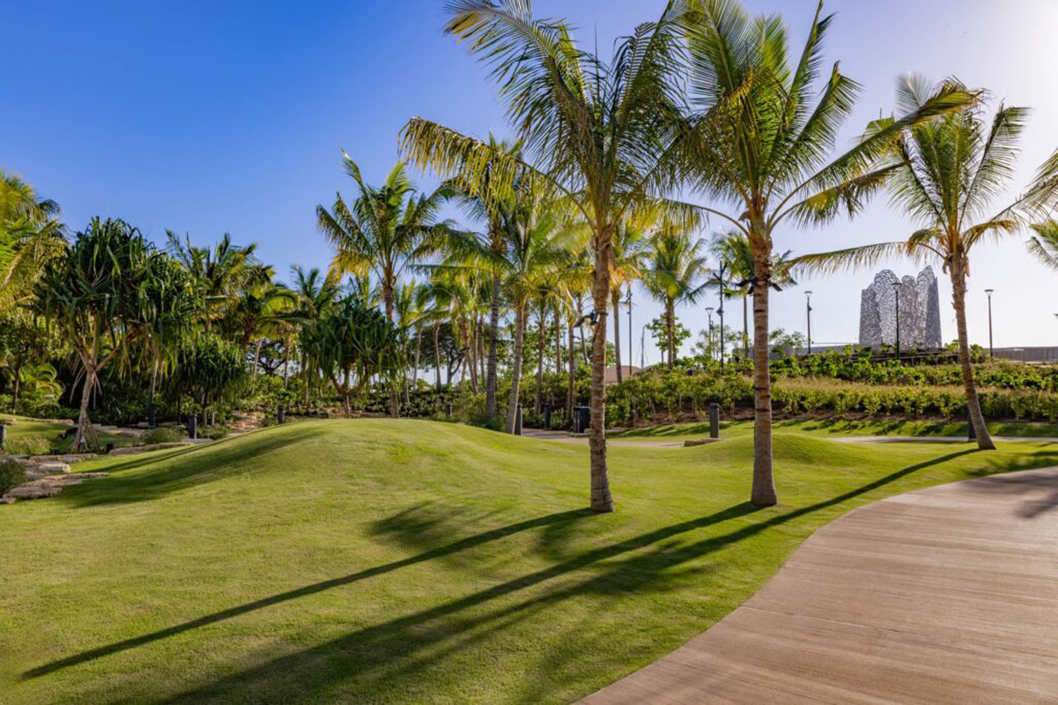 Kakaako Ala Moana waterfront park entrance view