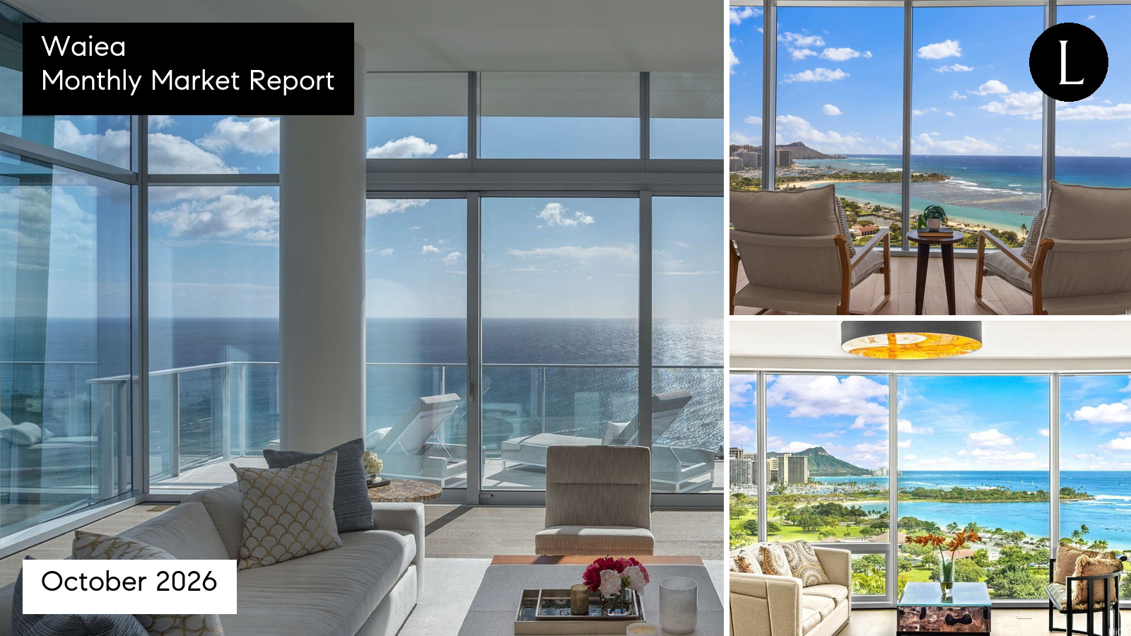 Waiea monthly condo market report for October 2026 with Lucy Heath