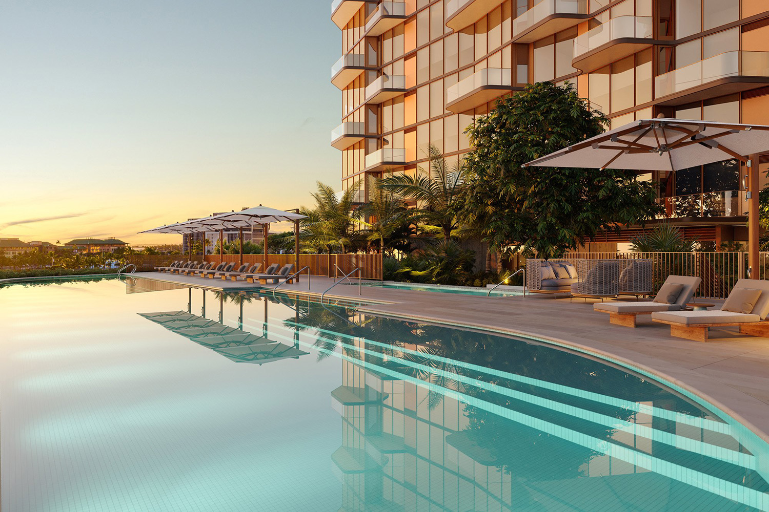 Alia condo pool view