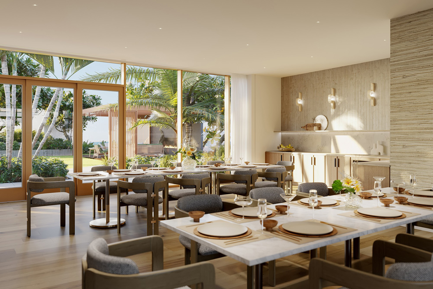Alia private dining room interior view 17
