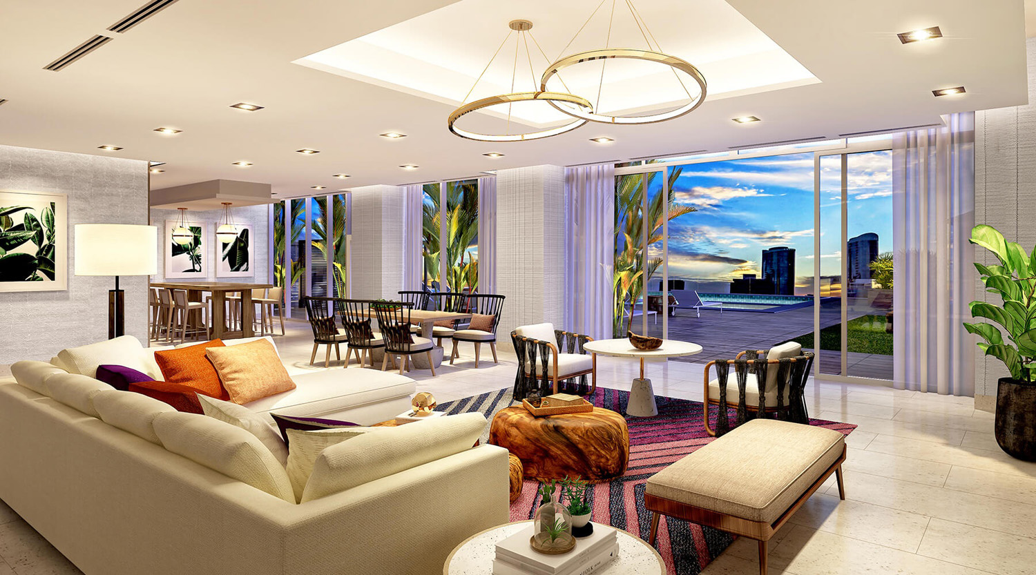 Azure Ala Moana condo clubhouse interior 13