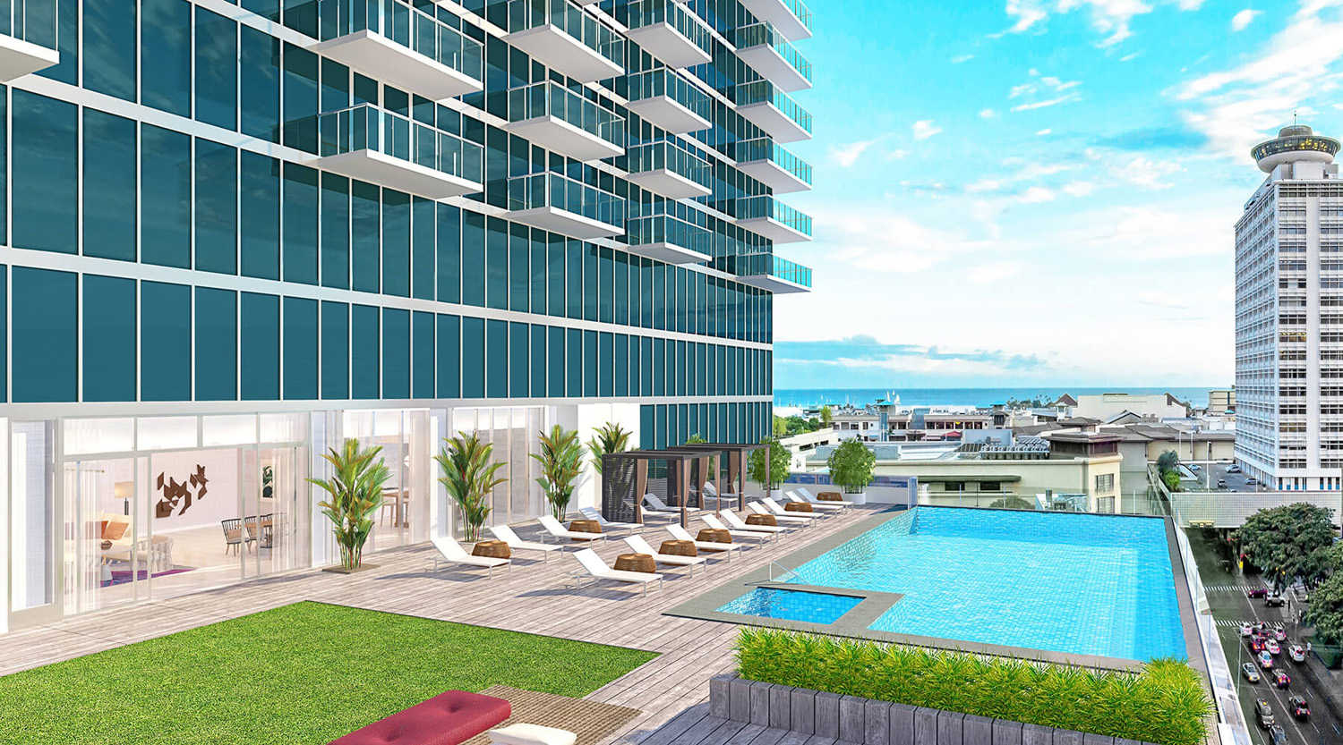 Azure Ala Moana pool view