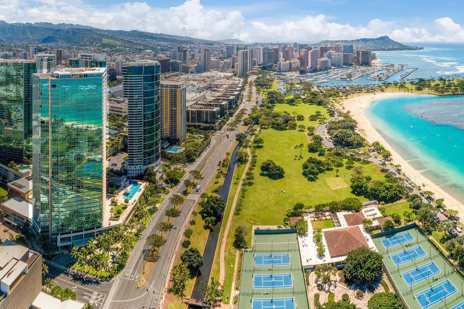 Hokua Hawaiki Tower birds eye shot Hokua.
