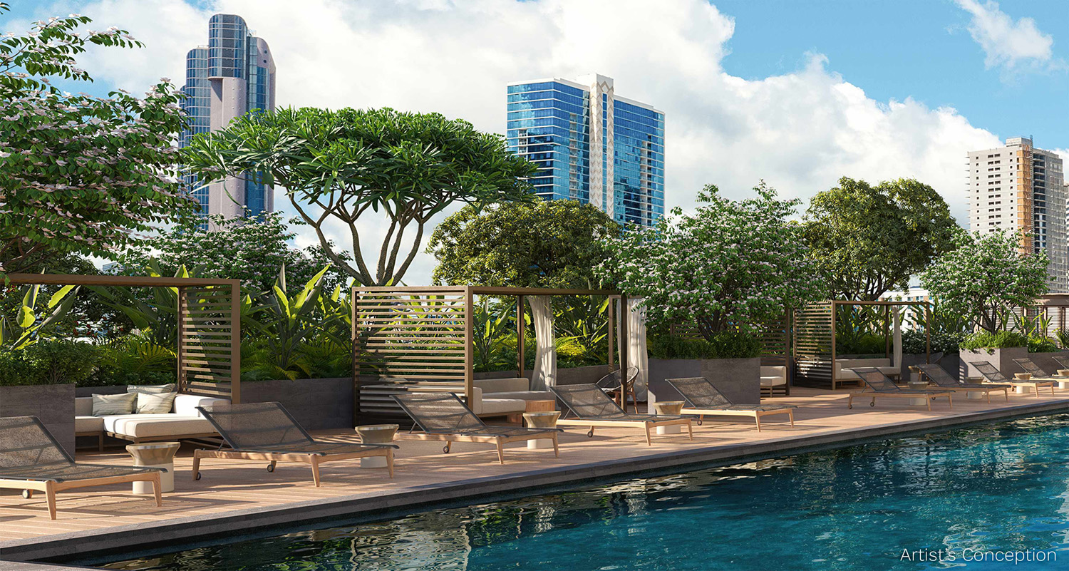Kaliʻu pool and poolside lounge area 35