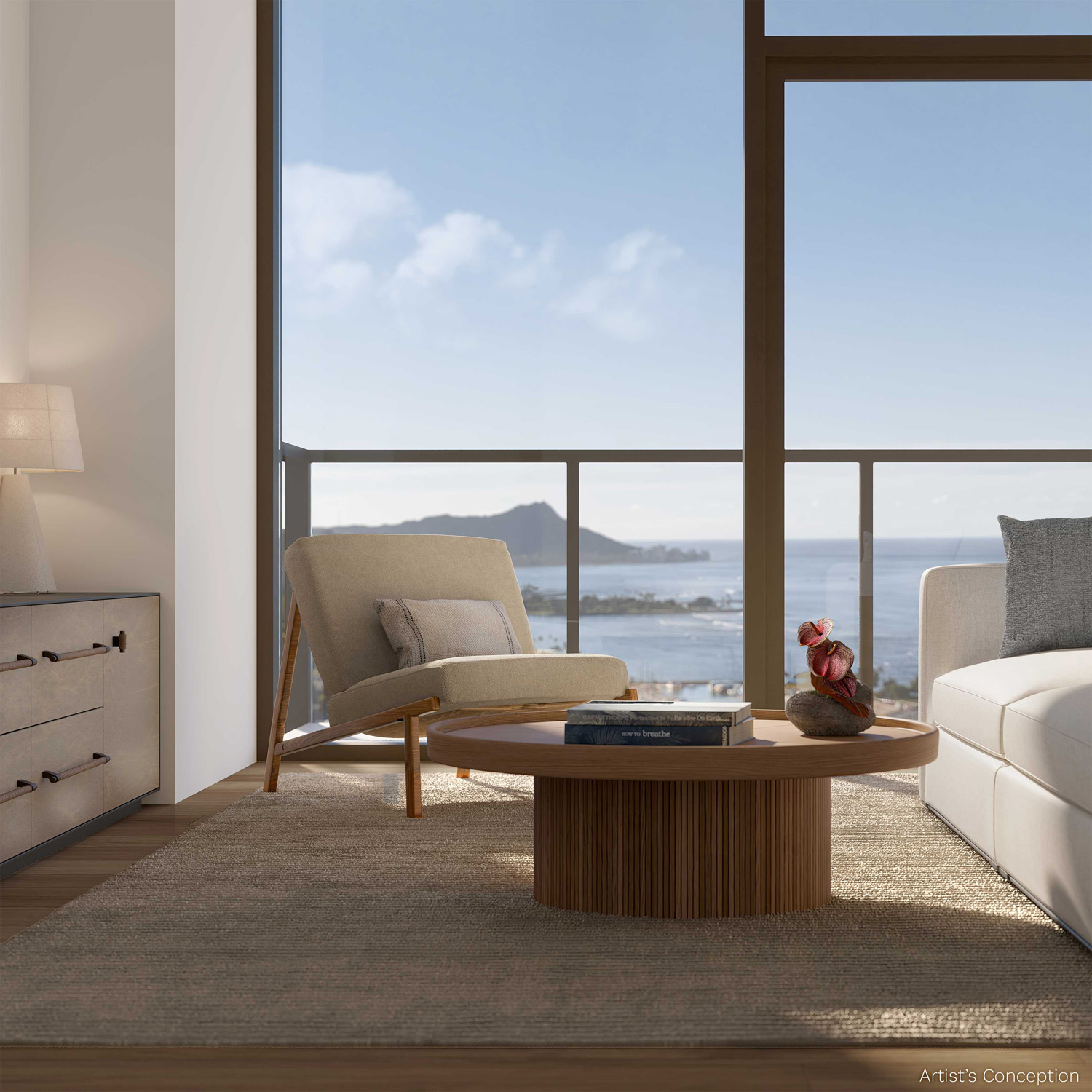 Kaliʻu residence living room interior 15