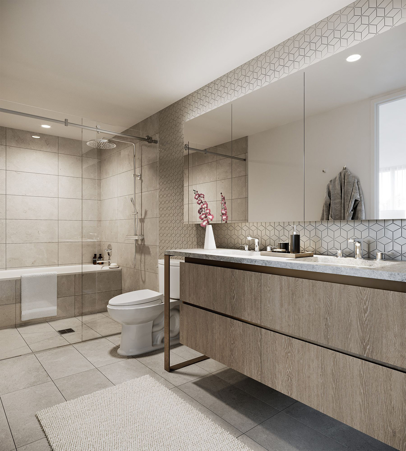 Kōʻula condo bathroom near Koulabath.