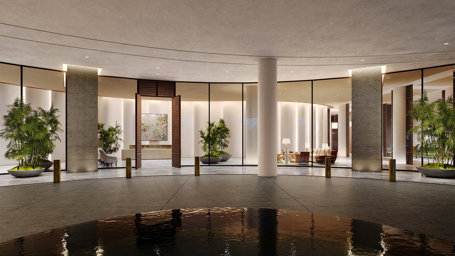 Launiu condos lobby entrance 35