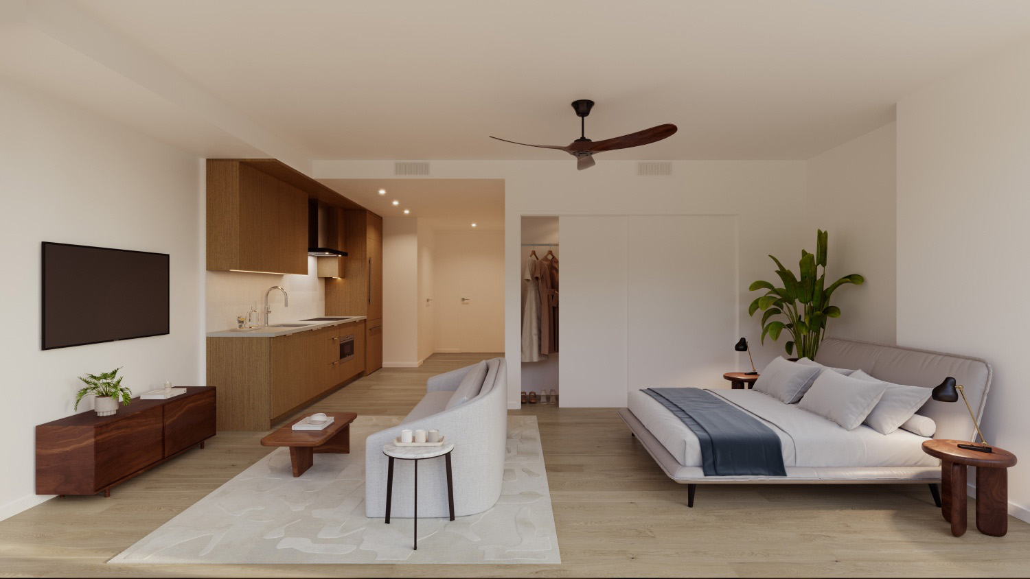 Muse Honolulu condo open concept residence 2 32