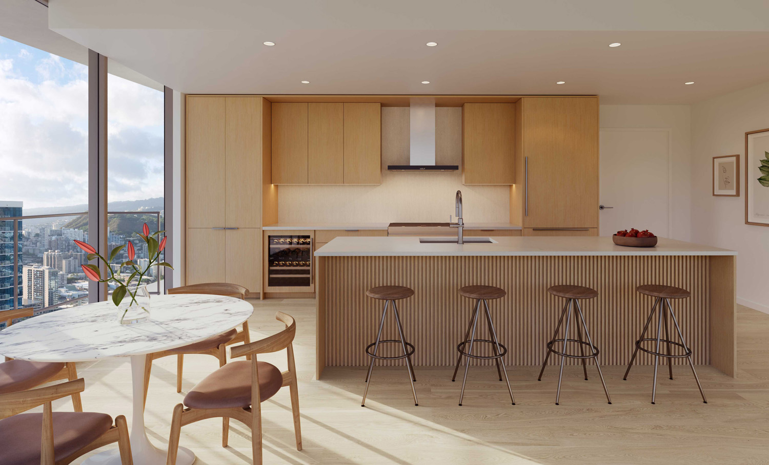Muse Honolulu condo kitchen residence 3 residence estate.