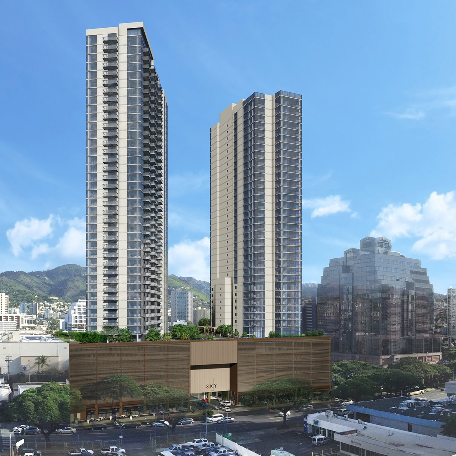 Sky Ala Moana 타워 뷰 2