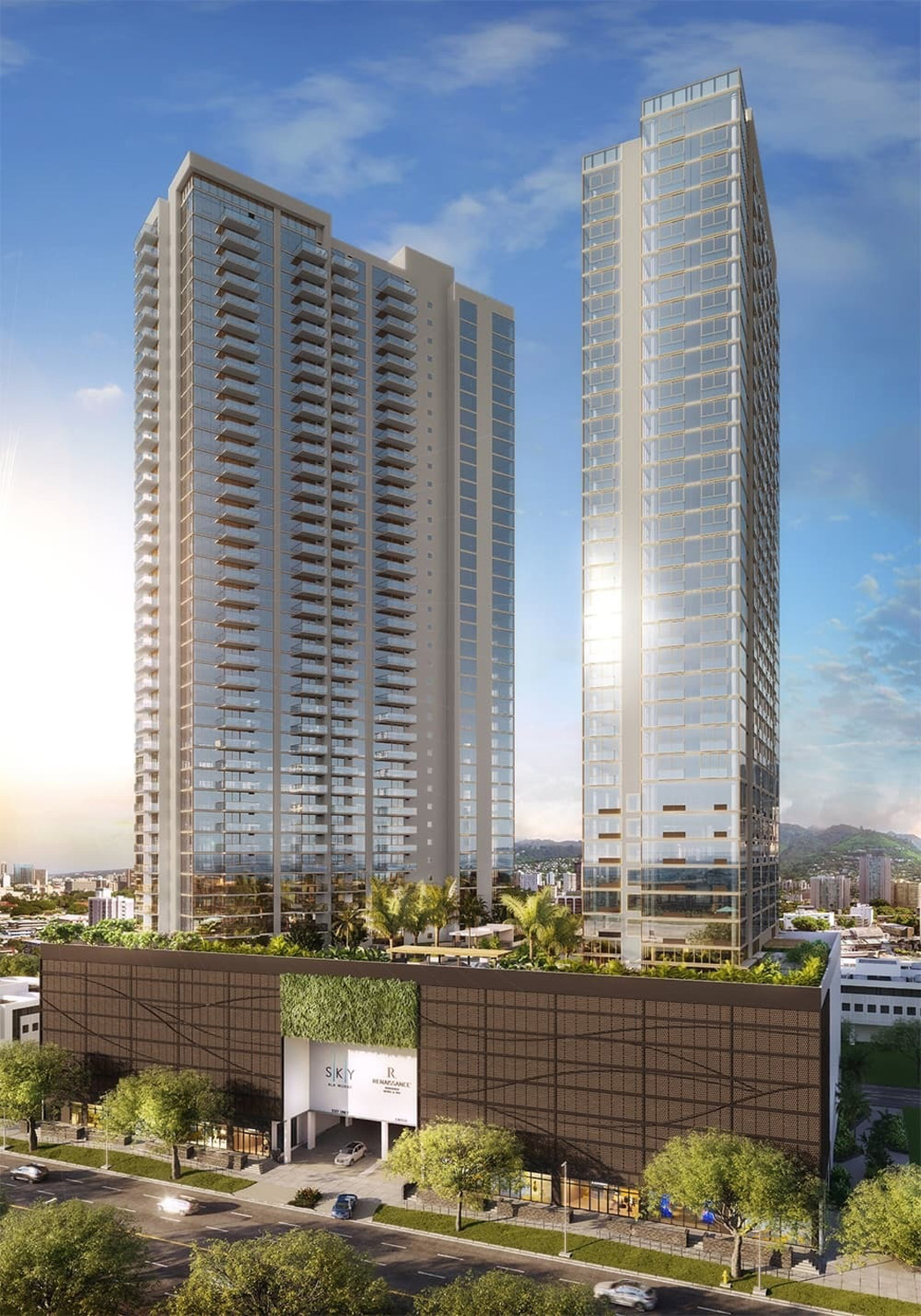Sky Ala Moana 콘도 실내 뷰