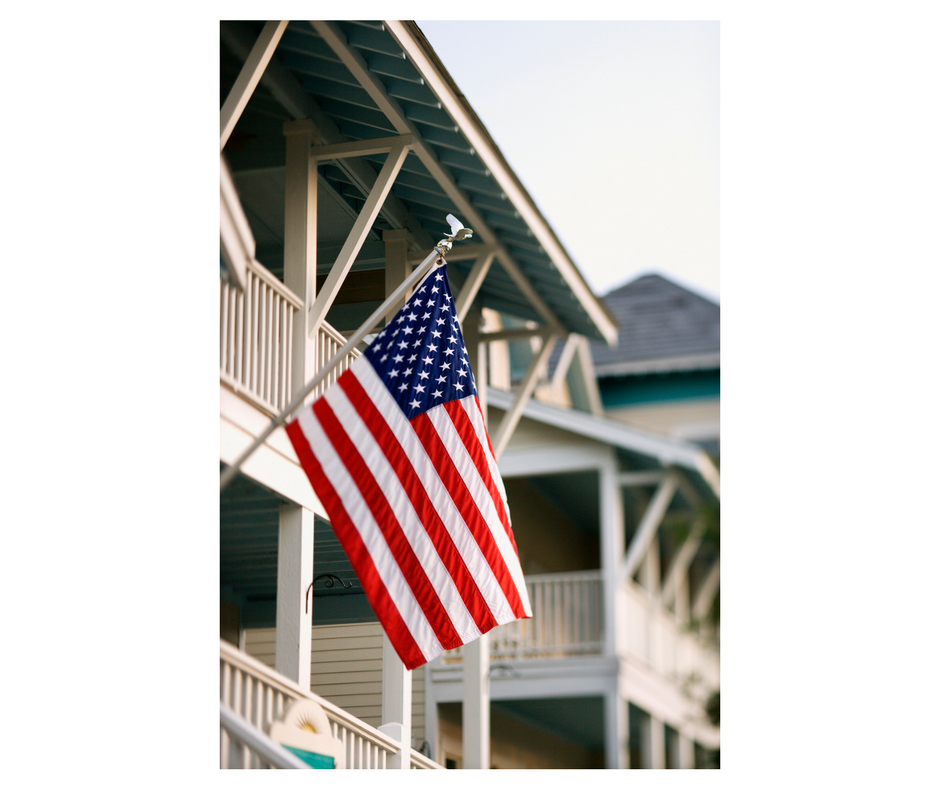 Flag on House