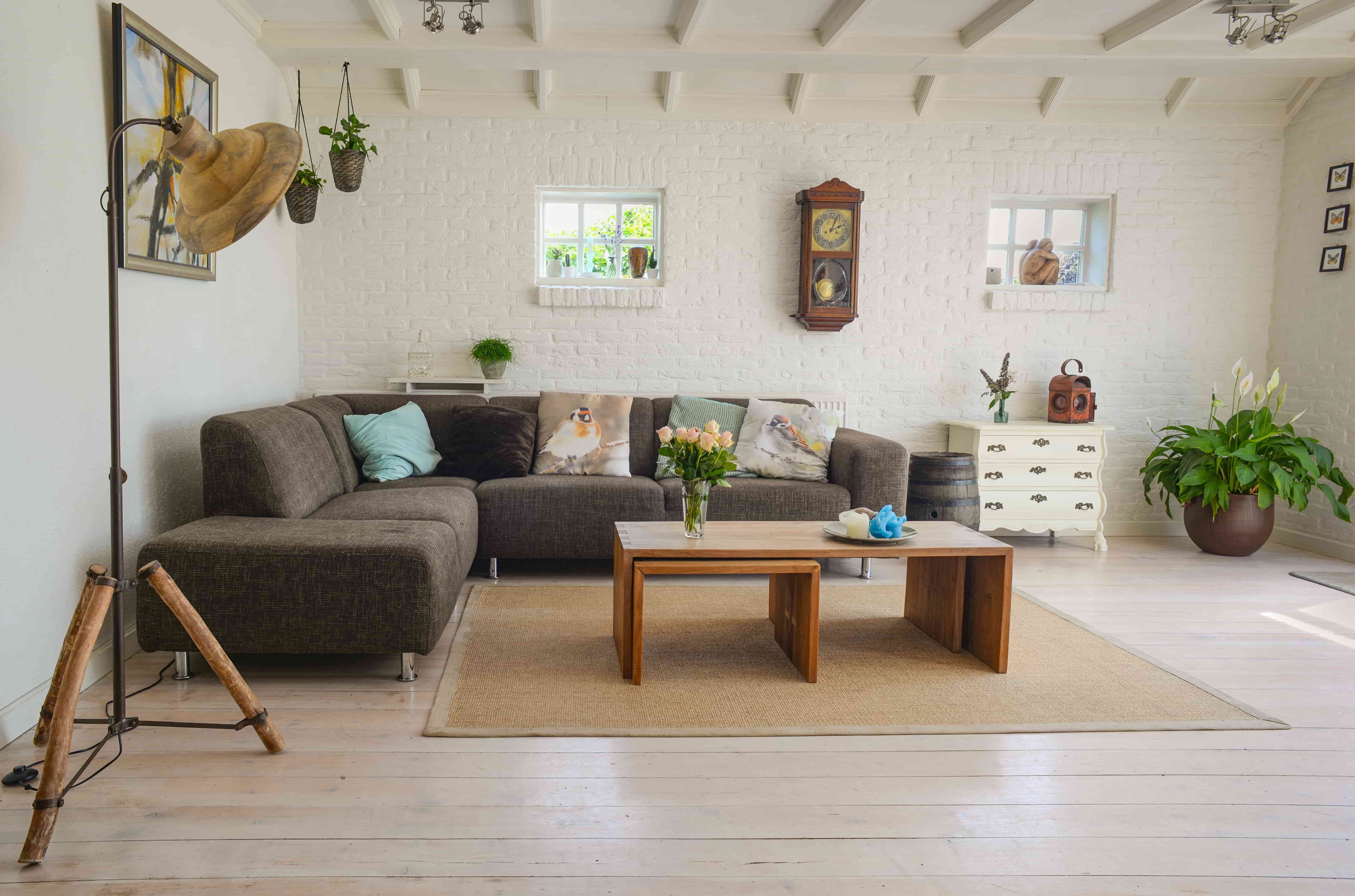 Modern rustic living room