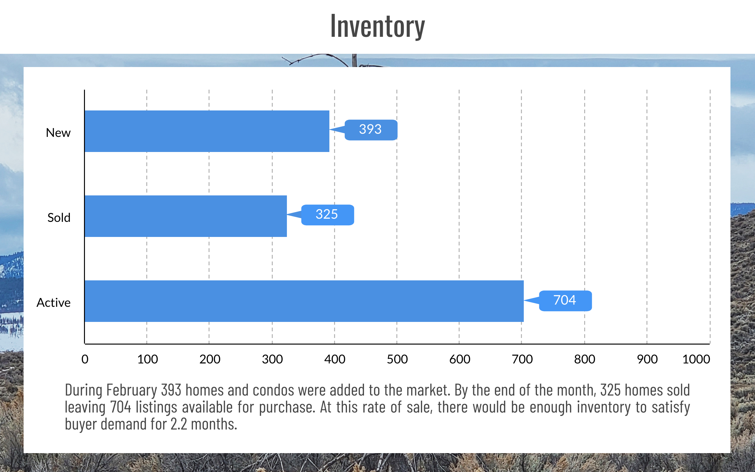Reno & Sparks, NV Real Estate Inventory, February 2023