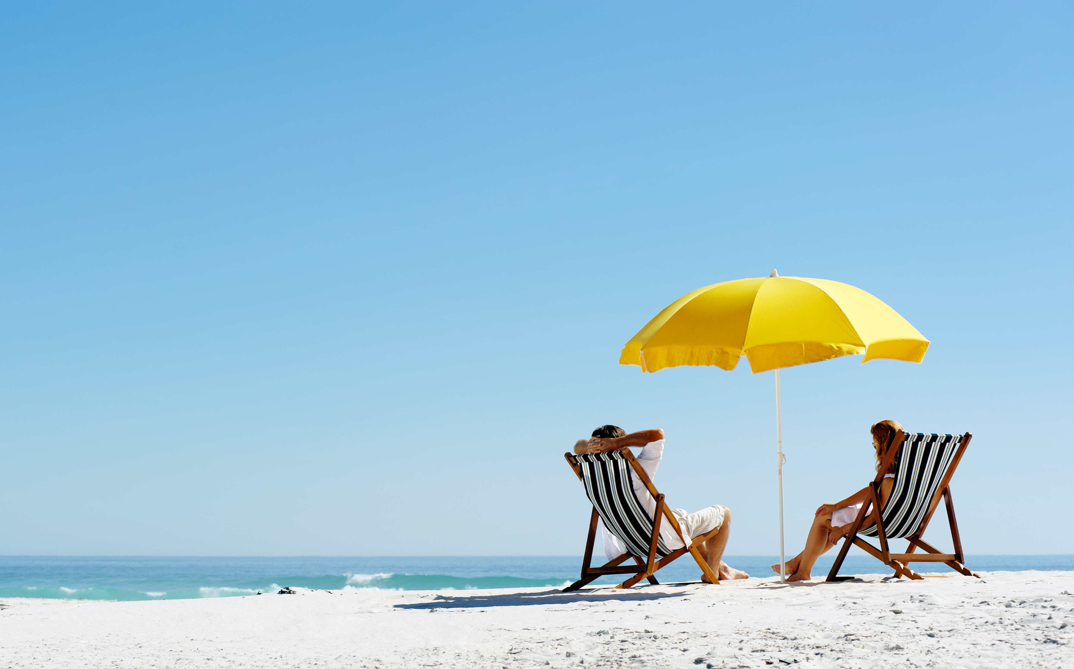 White sand beach along the Pensacola area Gulf Coast