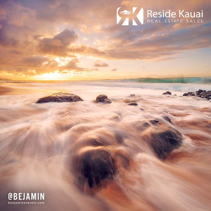 This is a photo of Secet's beach on Kauai.