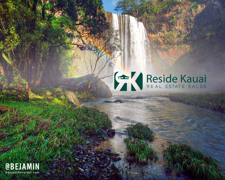 This is a picture taken by Benjamin Everett of Wailua Falls for Reside Kauai's Photo Blog.