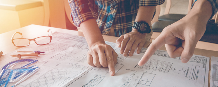 Reviewing Home Plans with Clients