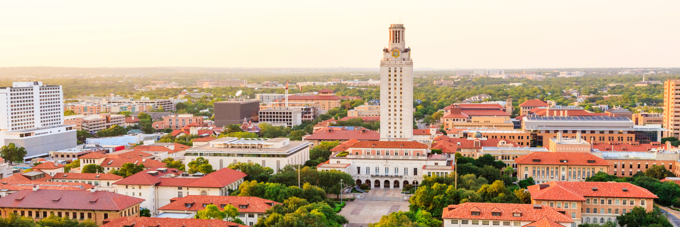The University of Texas at Austin aerial photo of the campus