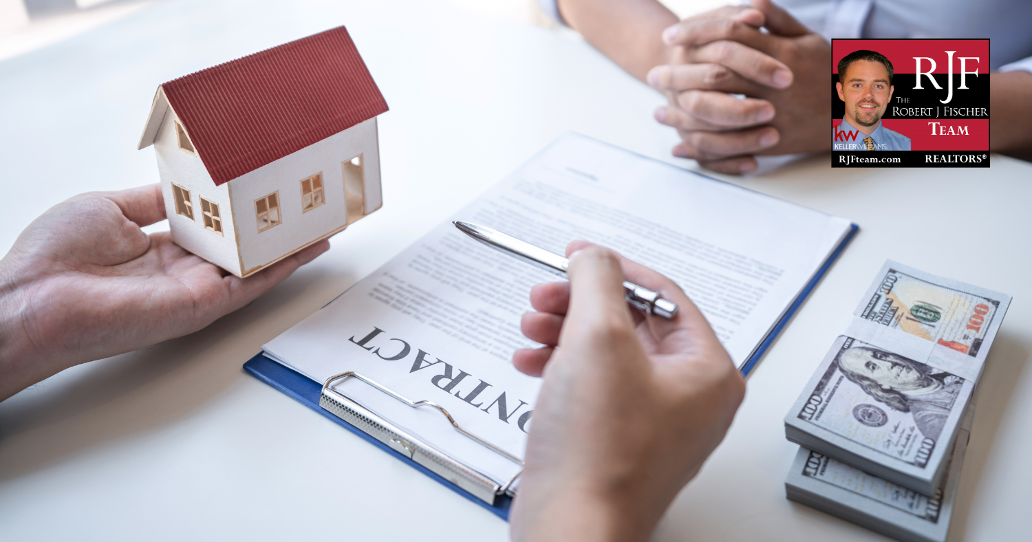 How to Buy a Home in Today's Market - An image of someone signing a contract and purchasing a new home.