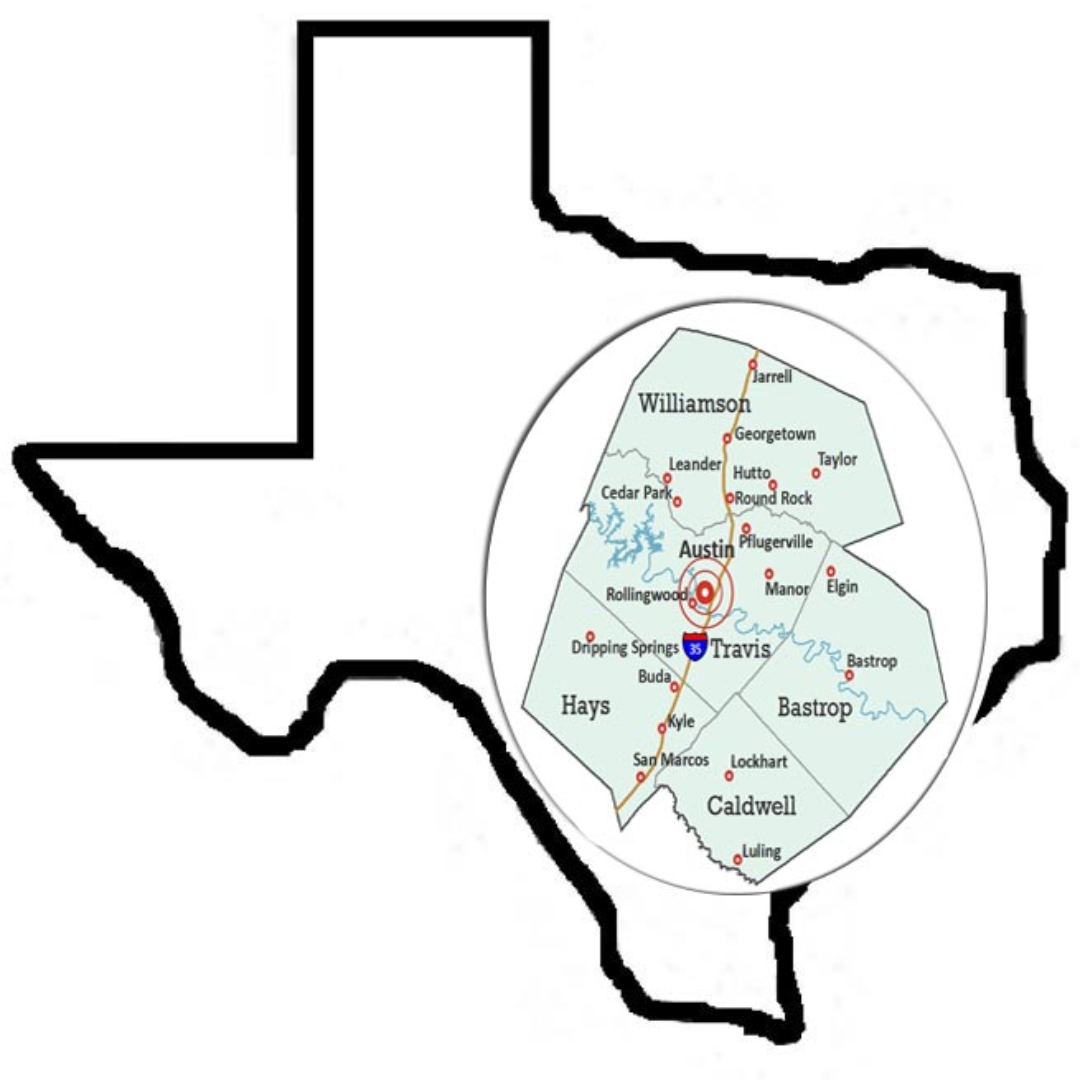 Central Texas Map
