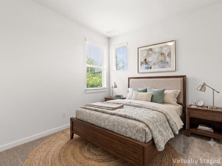 Virtually Staged Primary Bedroom