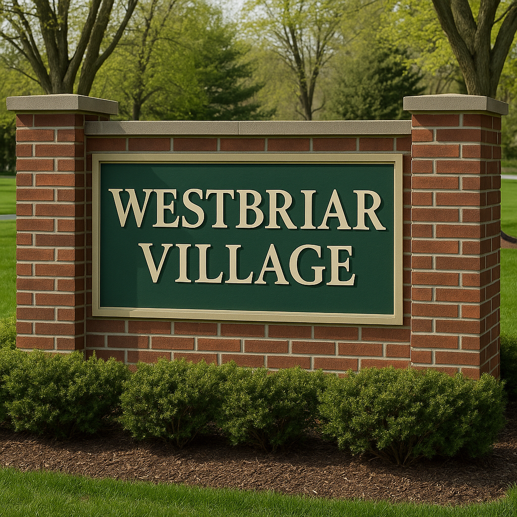 West Briar Village Entrance Sign