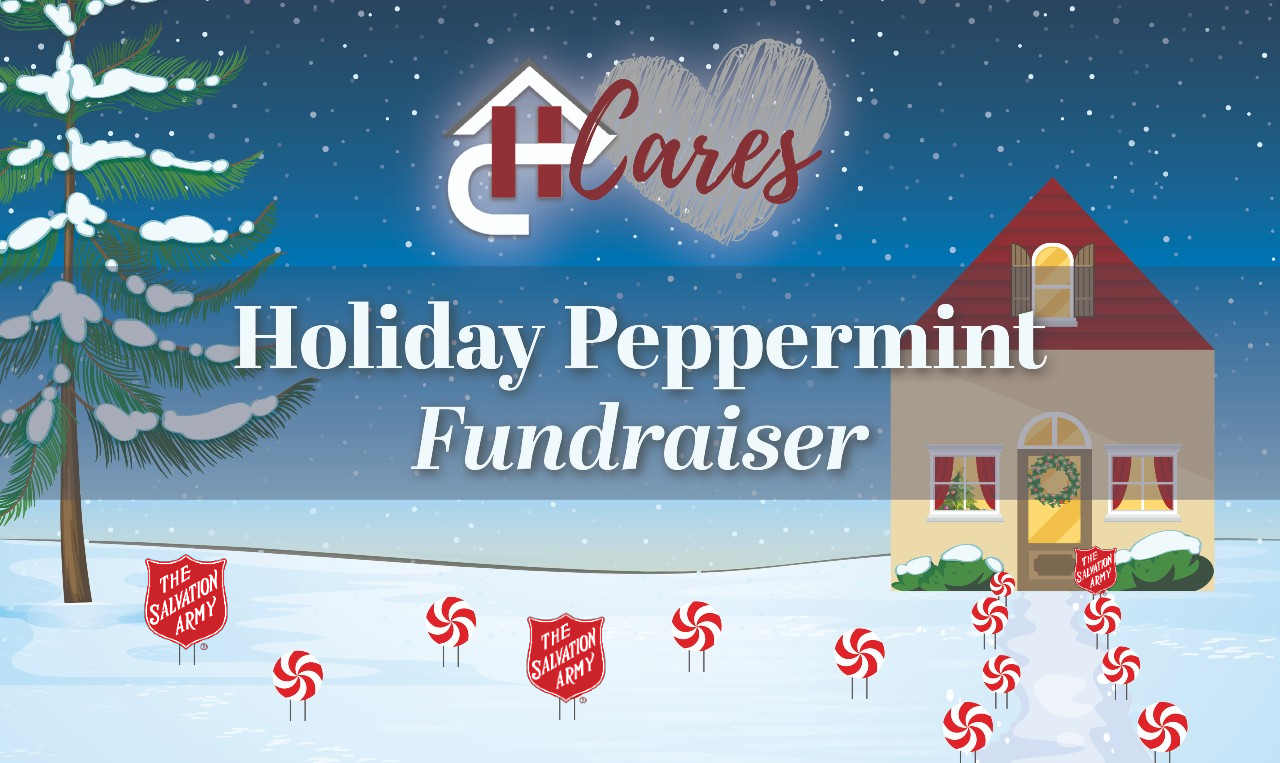 Peppermints in Snowy Yard