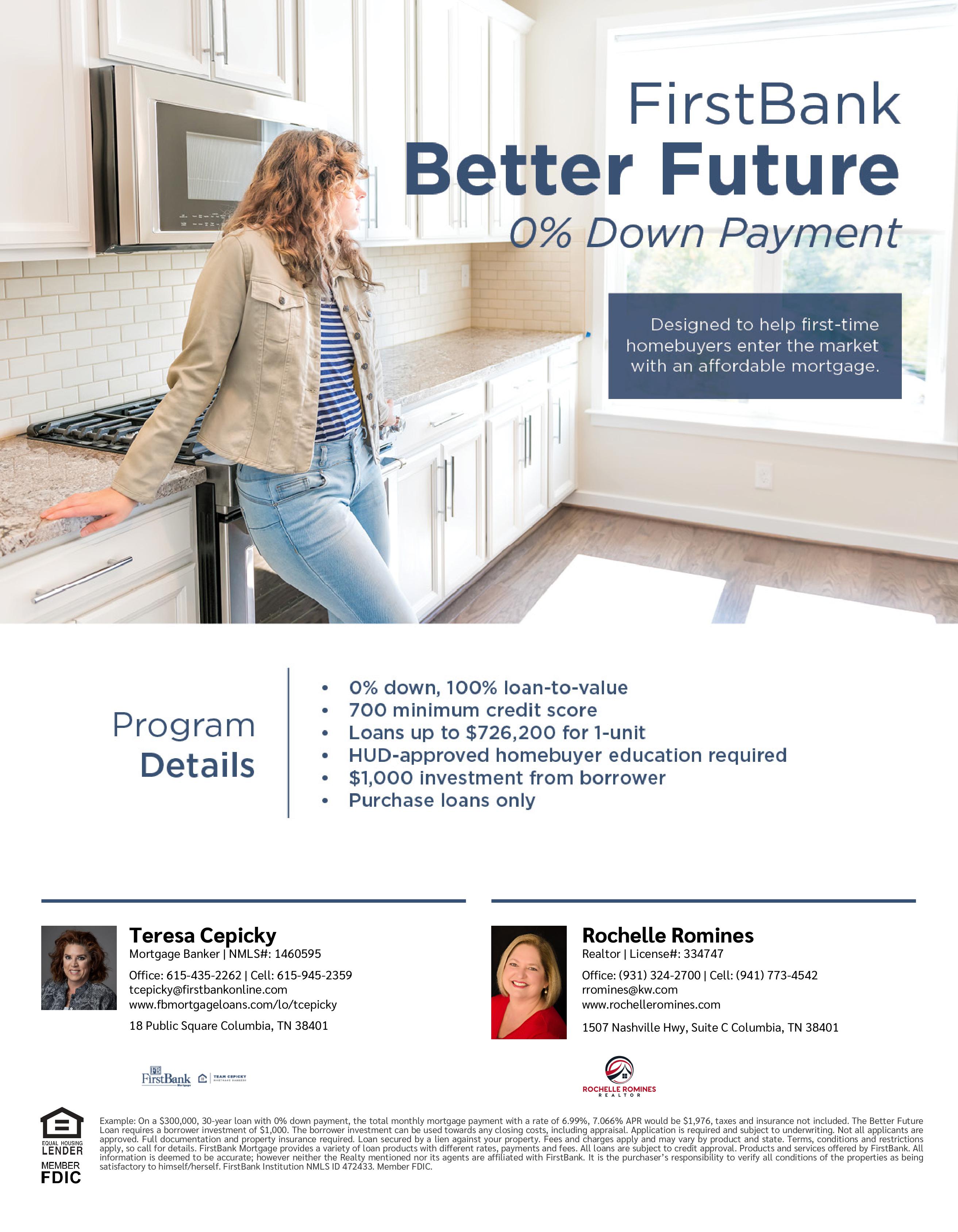 First Bank Better Future Loan