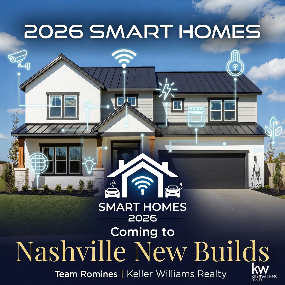 Smart Home Options in New Construction Middle Tennessee Homes.