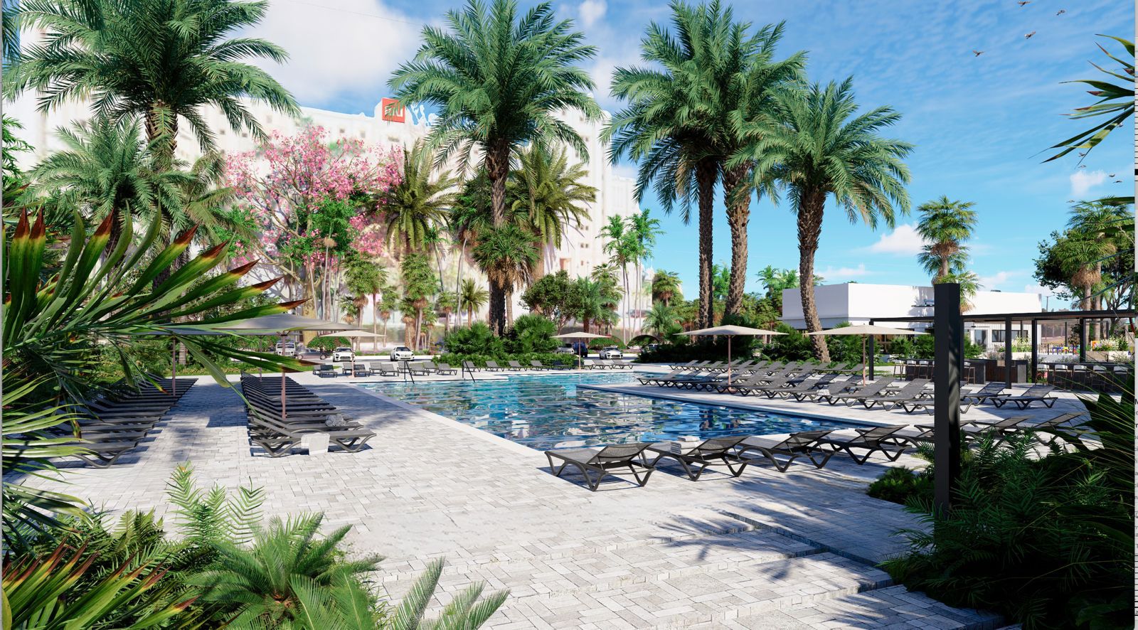 Flamingos Paradise exterior render 1