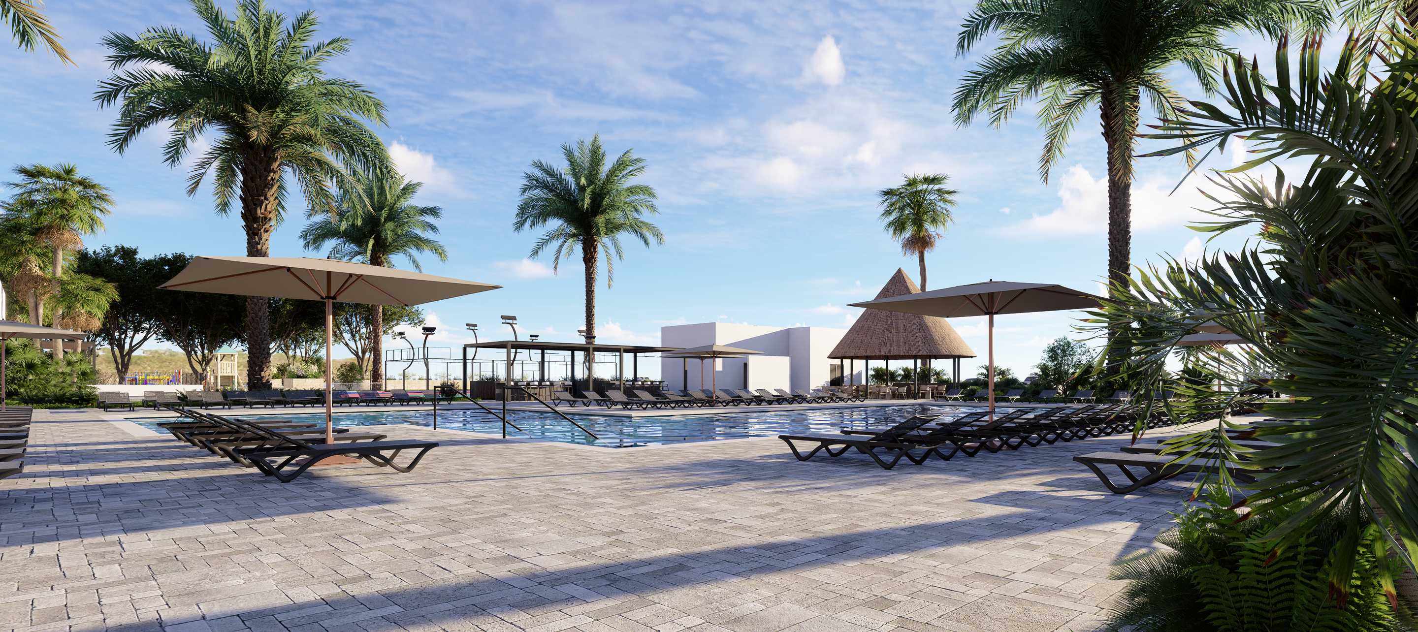 Flamingos Paradise exterior render 2