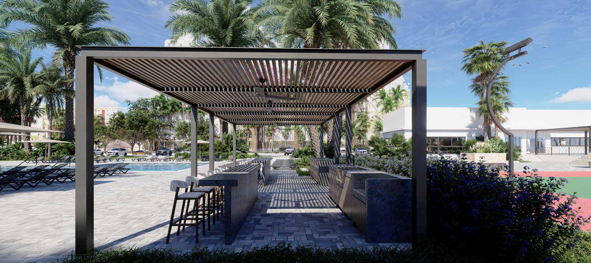 Flamingos Paradise exterior render 6