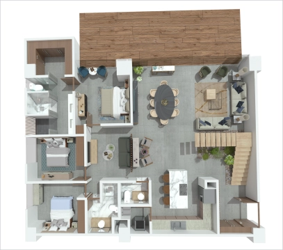 Type F floor plan