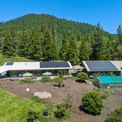 Aerial view of Dragonfly Ranch
