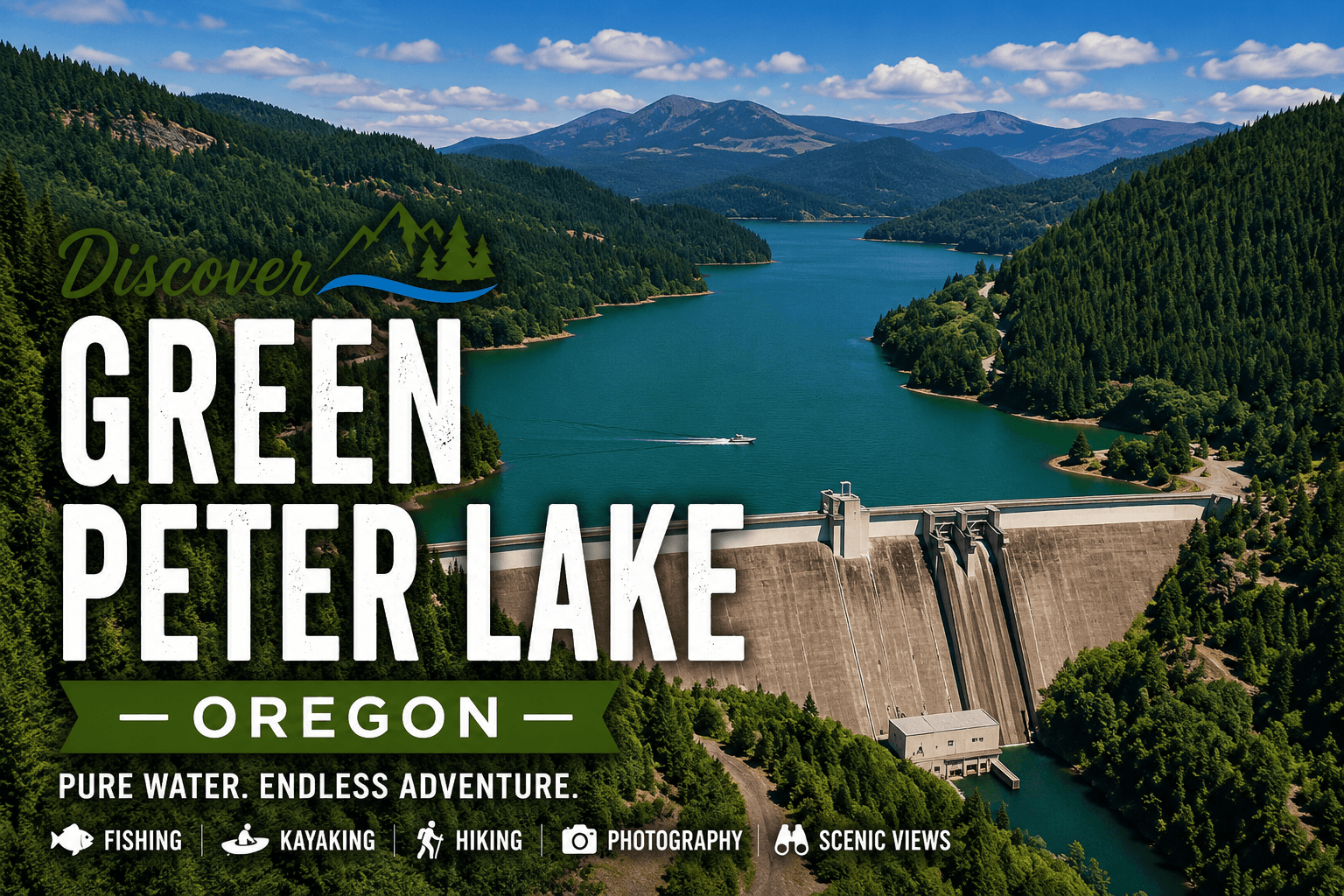 Green Peter Reservoir in Cascade foothills